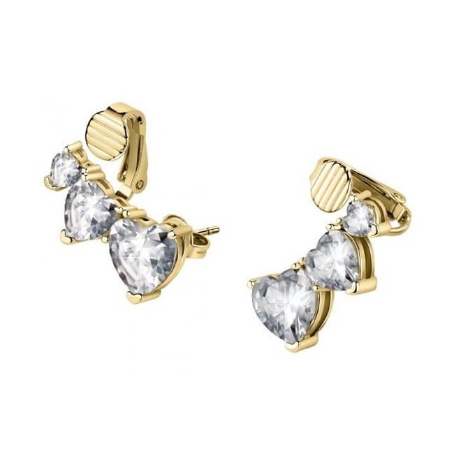 Chiara Ferragni Infinity Love earrings with white hearts J19AUV26