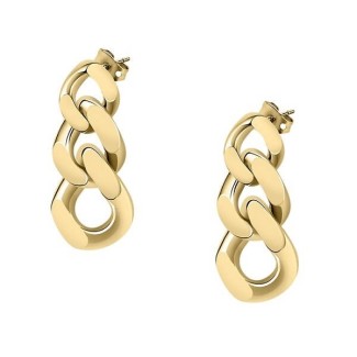Chiara Ferragni Bossy Chain Ohrringe mit goldener Kette J19AUW12