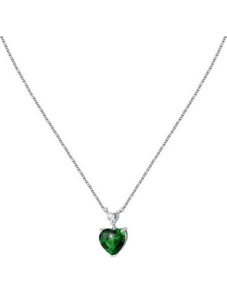 Chiara Ferragni First Love necklace with green heart J19AUV11