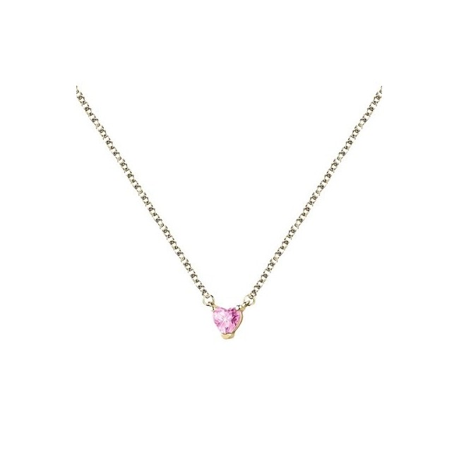 Collana Chiara Ferragni First Love dorata con cuore rosa J19AUV06