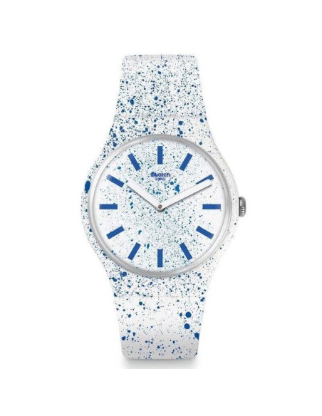 Swatch New Gent Uhr Fuzzy Logic weiß - SUOW160