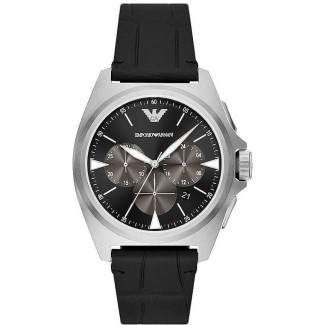 Orologio Uomo Chrono Emporio Armani in pelle nera - AR11430