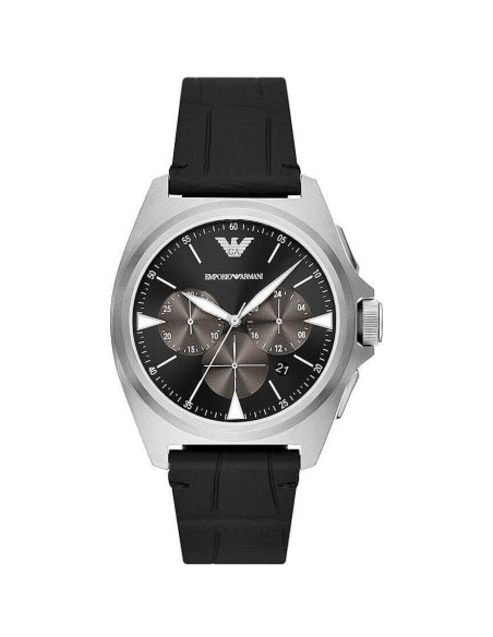 Orologio Uomo Chrono Emporio Armani in pelle nera - AR11430