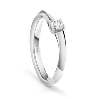 Anello Salvini Desideria in oro bianco e diamanti ct0,24 - 20092789