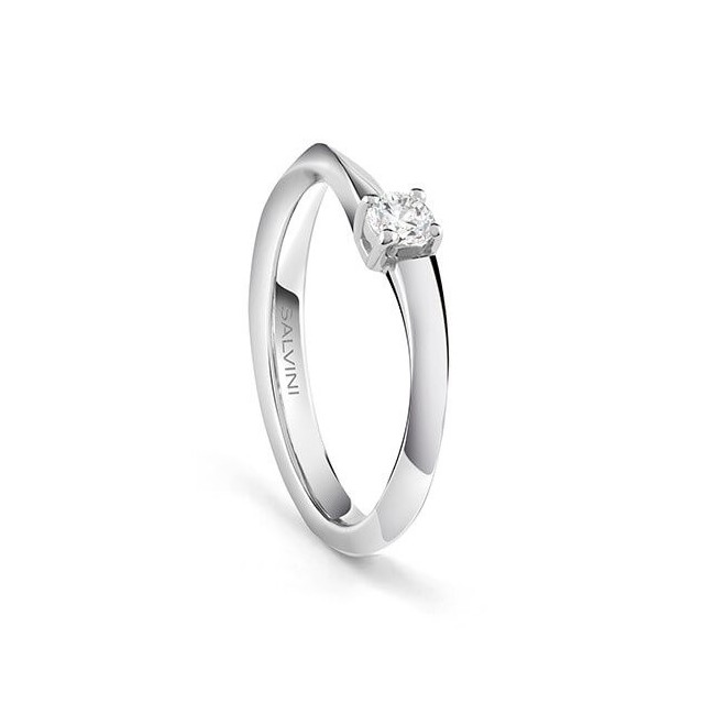 Salvini Desideria ring in white gold and diamonds ct0.24 - 20092789