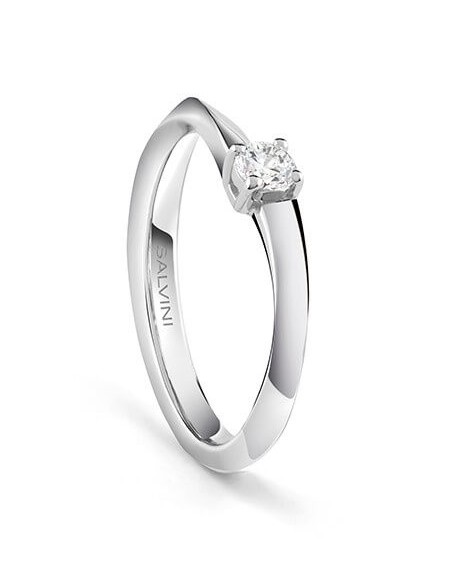 Salvini Desideria Ring aus Weißgold und Diamanten ct0,24 - 20092789