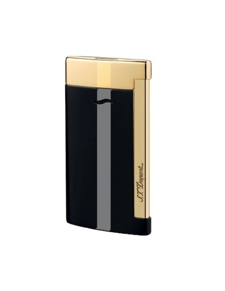 Dupont lighter Slim7 line black and gold - 027708