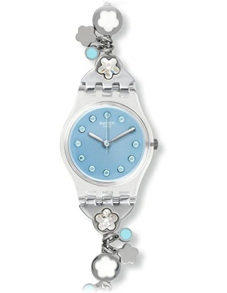 Swatch Women's Watch Flower Bumble blue and zircons - LK356G