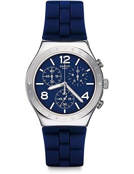 Orologio Uomo Swatch Bleu De Bienne blu Irony Chrono - YCS115