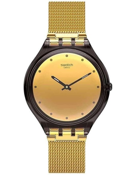 Orologio Swatch Skin SkinMoka solo tempo dorato SVOC100M