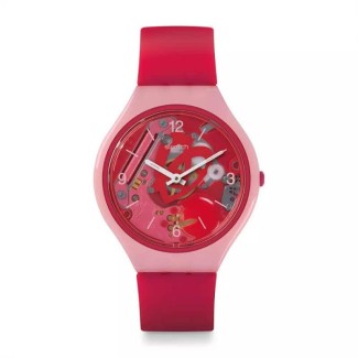 Swatch Skin SkinAmour Uhr nur Zeit rosa SVOP100