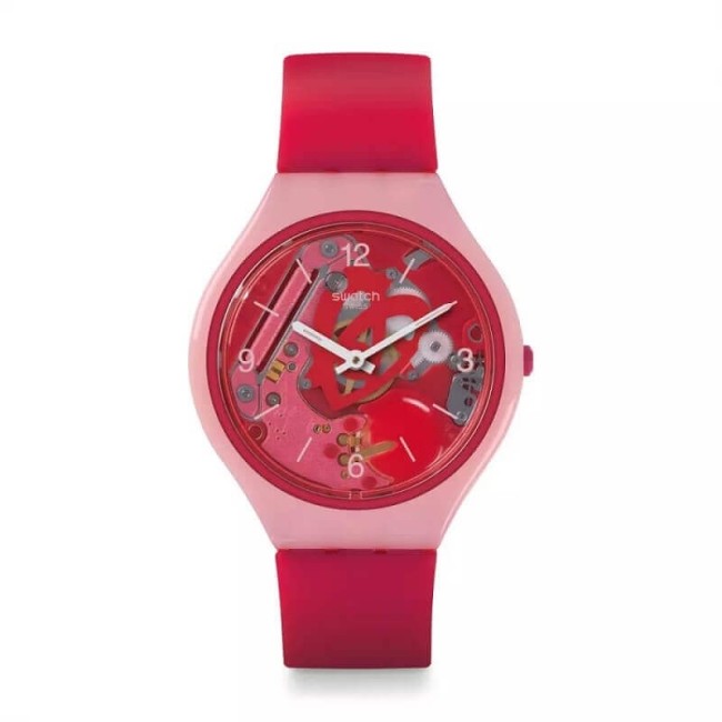 Swatch Skin SkinAmour Uhr nur Zeit rosa SVOP100