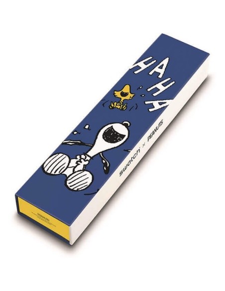 Orologio Swatch Peanuts Hee Hee Hee blu  SO29Z106