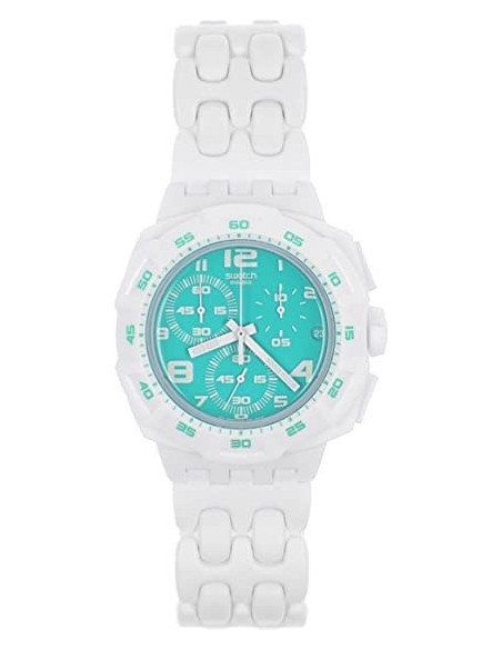 Orologio Swatch Chrono Ocean Purity Bianco SUIW403
