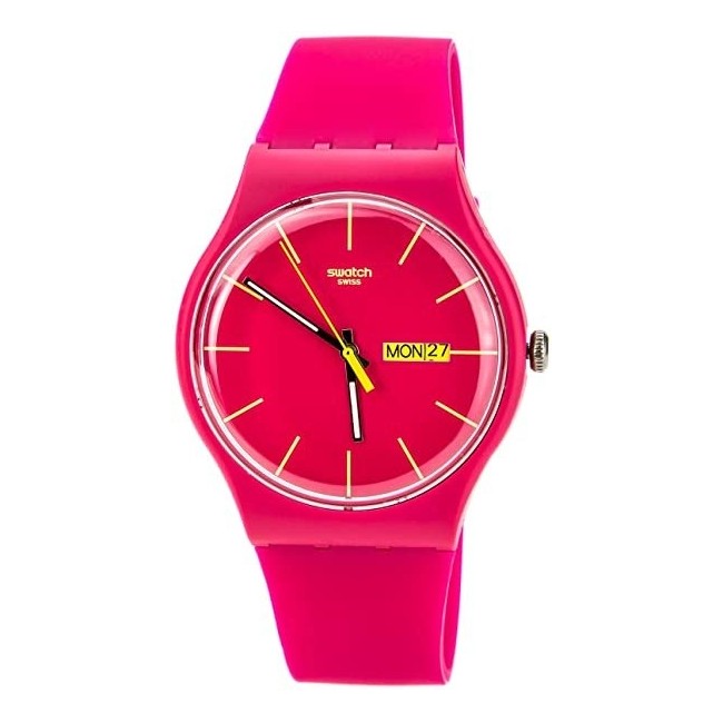 Swatch New Gent Rubine Uhren Rebel Fucsia - SUOR704