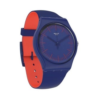 Swatch New Gent BluenRed blue watch - SUON146