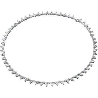 Swarovski Ortyx necklace with triangular white crystals 5599191