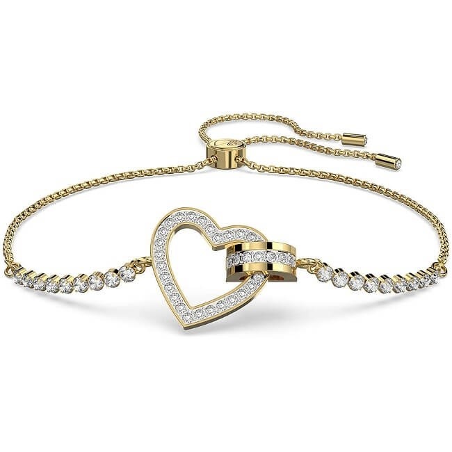 Bracciale Swarovski Lovely cuore con pavè di cristalli 5636964