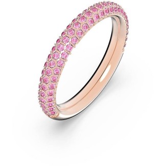 Rosafarbener Swarovski-Stein-Pavè-Ring - 5642907