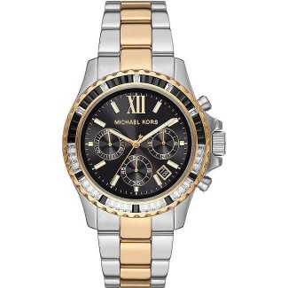 Orologio Michael Kors Everest Chrono nero e dorato - MK7209