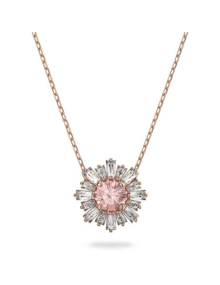 Rosa und weiße Swarovski Sunshine Halskette - 5642961