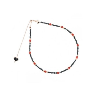 Collana Maman et Sophie rosè con Spinello e Corniola GHISF2SPCO