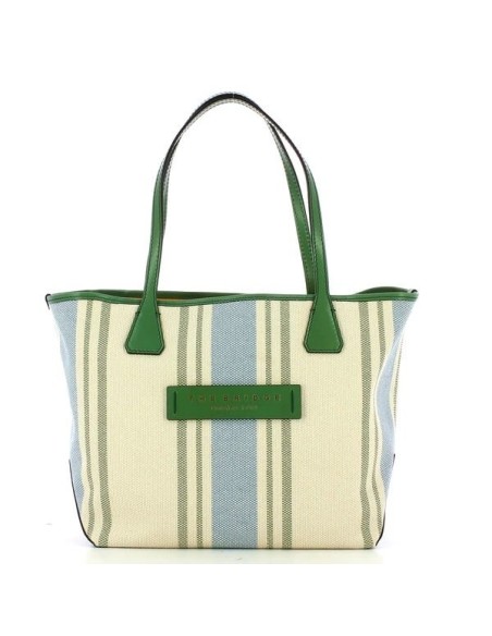 Borsa Shopper donna The Bridge Alba Canvas Verde 04290205