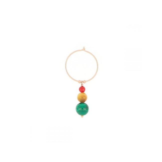 Single earring Maman et Sophie Three colored Planets