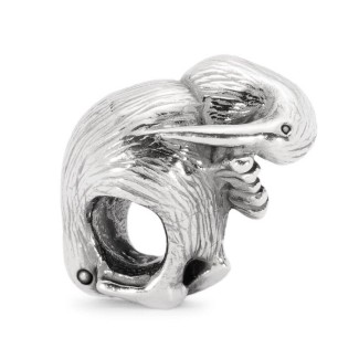 Trollbeads Kiwi-Vogel in Silber -TAGBE40014