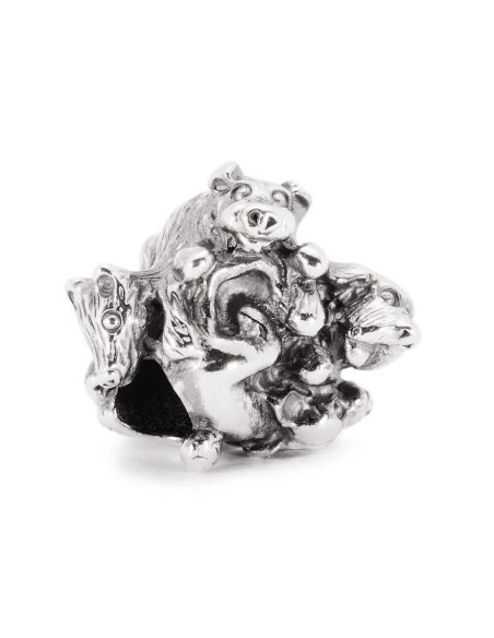 Trollbeads Puppy Family in silver -TAGBE30026