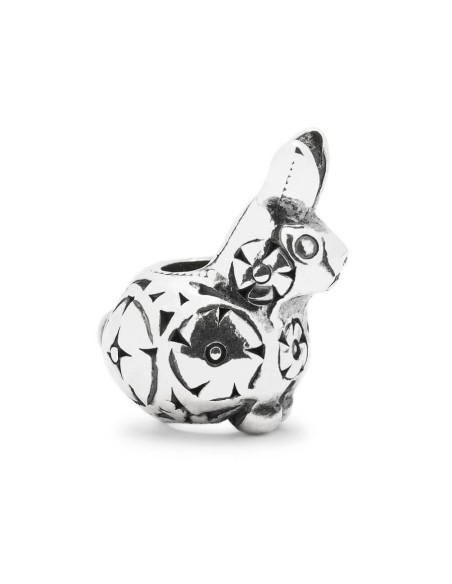 Trollbeads Süßer Hase in Silber -TAGBE30036