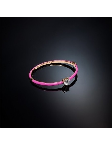 Pink bangle Chiara Ferragni Love Parade white heart J19AVI27