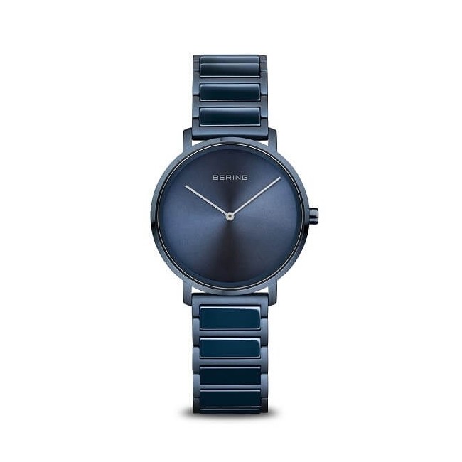 Matt blue Bering Ceramic watch - 18531797