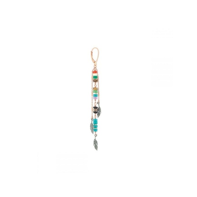 Single Maman et Sophie Monachella Earring with Colored Stones