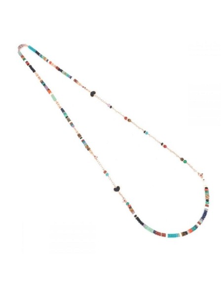 Maman et Sophie woman long necklace with colored stones CLUSHMBCB