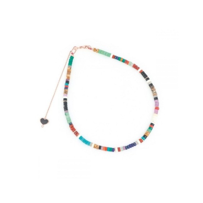 Maman et Sophie woman necklace with Colored Stones - GHUSHINB