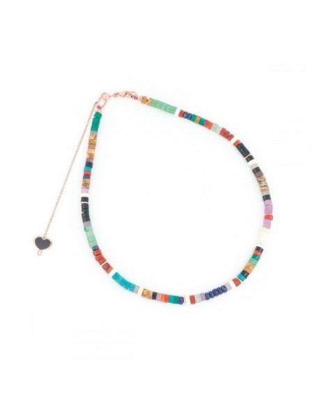 Maman et Sophie woman necklace with Colored Stones - GHUSHINB