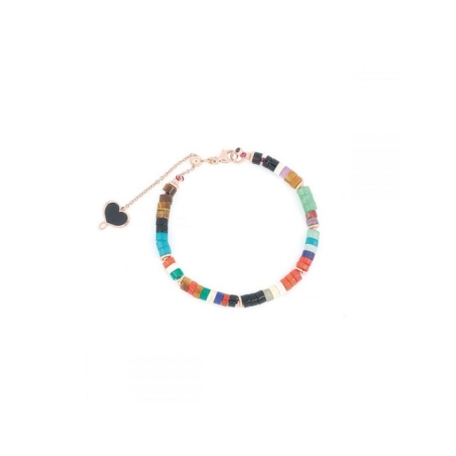 Bracciale Maman et Sophie con Pietre Colorate regolabile - BPUSHINB