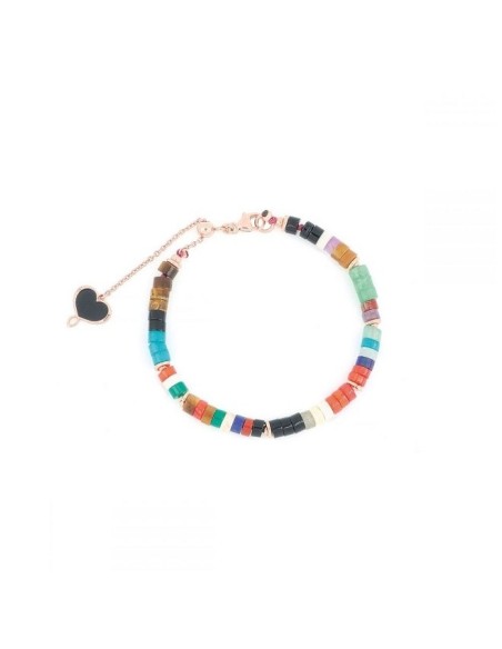Bracciale Maman et Sophie con Pietre Colorate regolabile - BPUSHINB