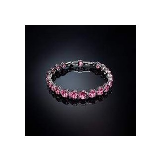 Chiara Ferragni Infinity Love Armband mit großen rosa Herzen J19AVG02