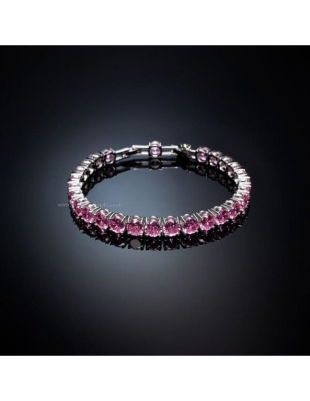 Chiara Ferragni Classic bracelet with pink zircons J19AVJ01