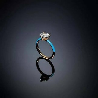 Love Parade Blue Chiara Ferragni Ring mit Herz J19AVI35
