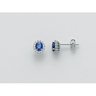 Miluna Ohrringe mit Saphiren und Diamanten - ERD2393