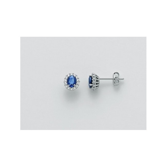 Miluna earrings with sapphires and diamonds - ERD2393