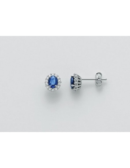 Miluna earrings with sapphires and diamonds - ERD2393