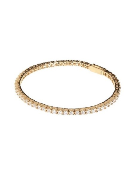 Bracciale tennis Bronzallure dorato con zioconi  WSBZ01240YWY