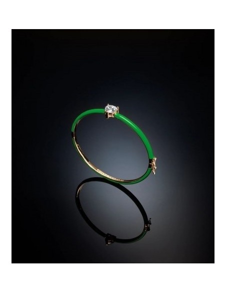 Bangle Love Parade medium green Chiara Ferragni and heart J19AVI31