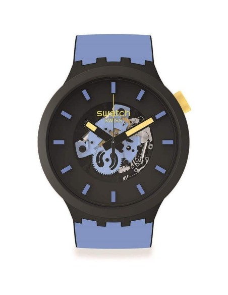 Orologio Swatch Big Bold Travel  By Day blu - SB03B108