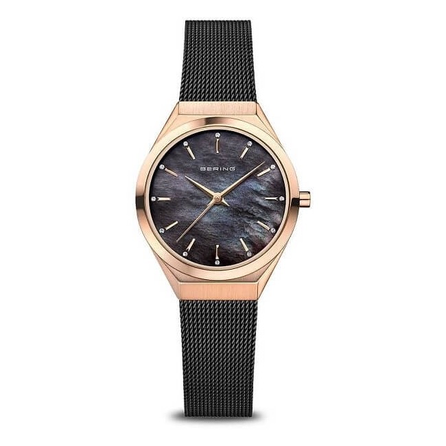 Bering Ultra Slim Uhr in glänzendem Schwarz - 18729166