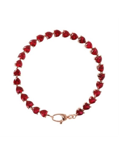 Bronzallure Tennisarmband rote Herzen WSBZ02023.RED-LG